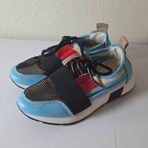 Weeboo Women's Colorblock Cutout Sides Amanda lace-up Sneakers Multicolor Sz 63.